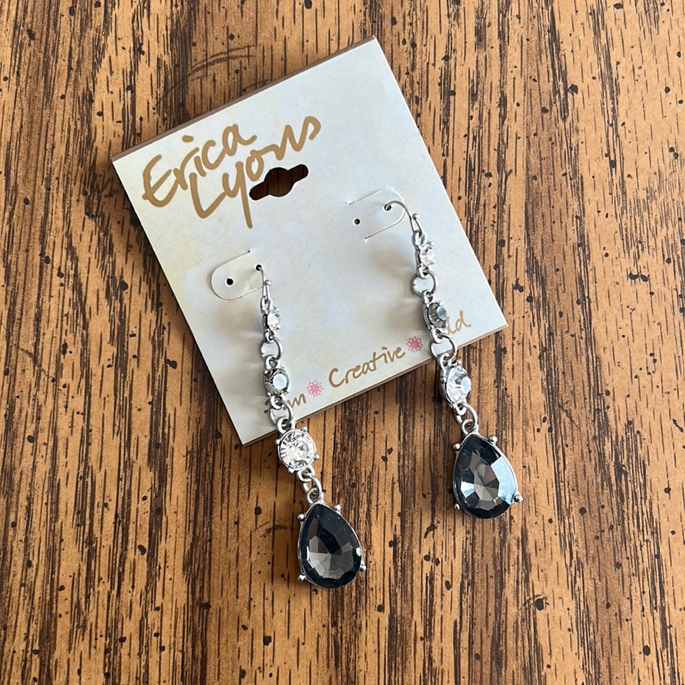 Erica Lyons Dangle Silver Earrings